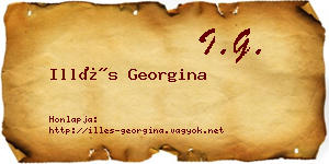 Illés Georgina névjegykártya